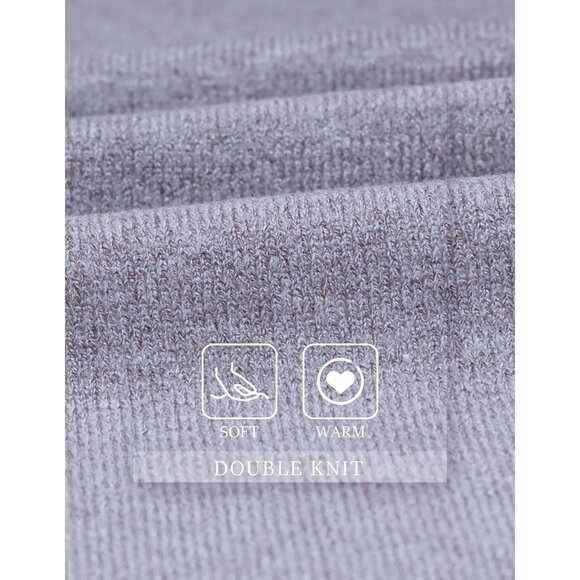 Women's 1-dark Lilac Cross Front Poncho Sweater Wrap Knitted Elegant Shawls Cape - Picture 5 of 5